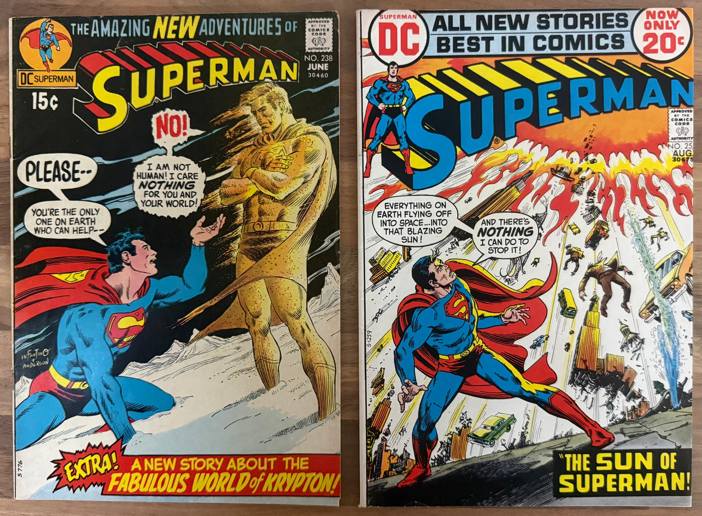 SUPERMAN #179-#255 [DC] NON SEQUENTIAL LOT 20 COMICS SILVER/BRONZE AGE BUNDLE