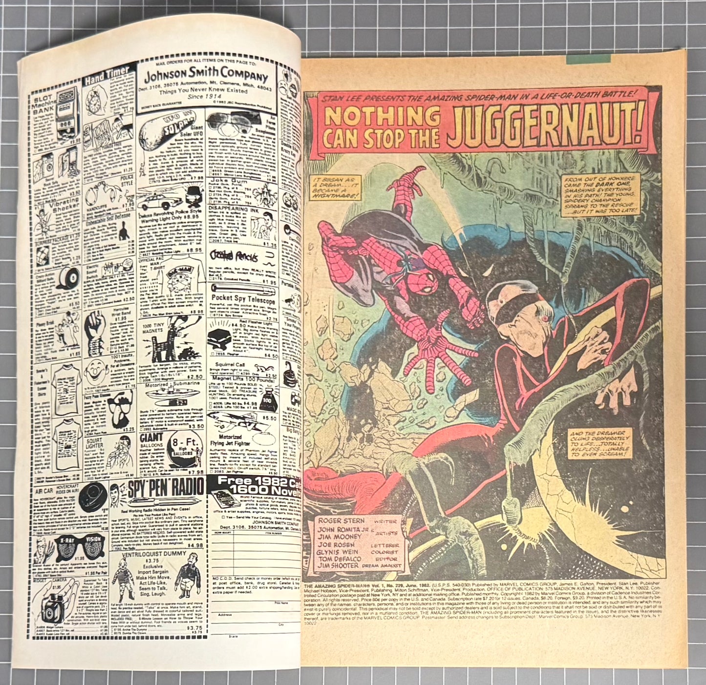🔑 THE AMAZING SPIDER-MAN #229 [MARVEL COMICS] NEWSSTAND 1982 VF-