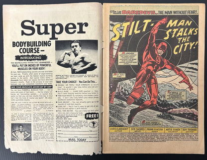 🔑 DAREDEVIL #102 [MARVEL COMICS] *DAREDEVIL + BLACK WIDOW TEAM-UP* 1973 GD+