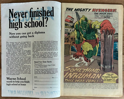 🔑 THE AVENGERS #95 [MARVEL COMICS] *KREE-SKRULL WAR* 1972 GD