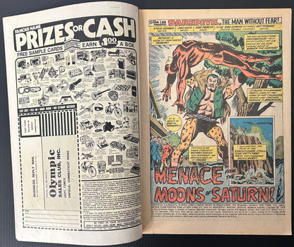 🔑 DAREDEVIL #105 [MARVEL COMICS] DIRECT *1ST APP. & OIRGIN MOONDRAGON 1973 VG+