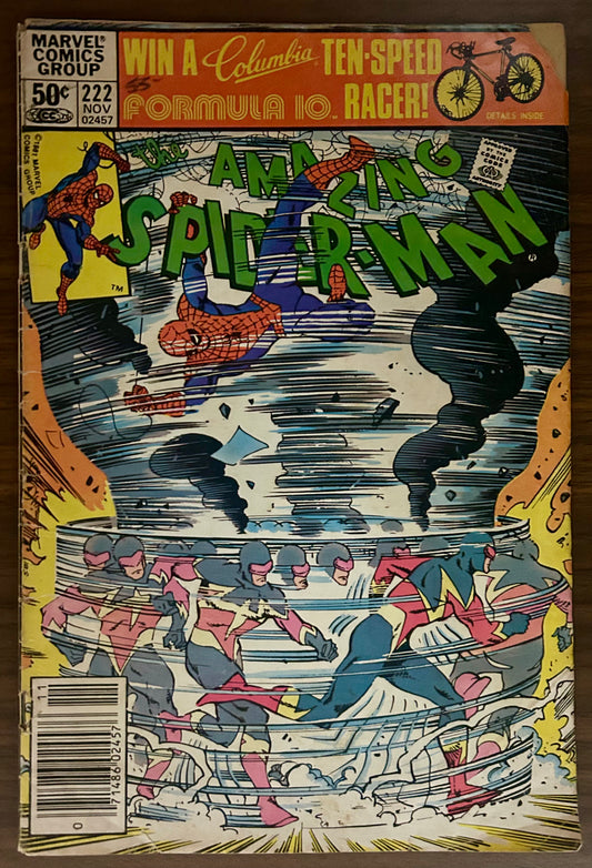 THE AMAZING SPIDER-MAN #222 [MARVEL COMICS] NEWSSTAND 1981