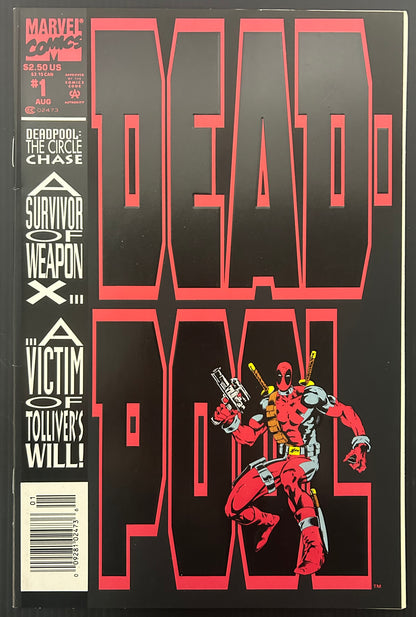 🔑 DEADPOOL: THE CIRCLE CHASE #1 [MARVEL COMICS] *FIRST SOLO SERIES* 1993 NM-