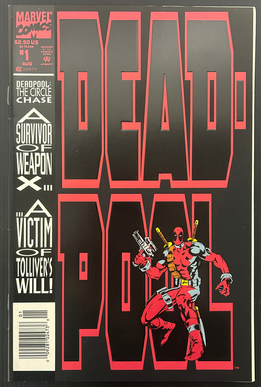 🔑 DEADPOOL: THE CIRCLE CHASE #1 [MARVEL COMICS] *FIRST SOLO SERIES* 1993 NM-