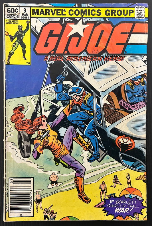 G.I. JOE A REAL AMERICAN HERO #9 [MARVEL COMICS] NEWSSTAND 1983 VG-