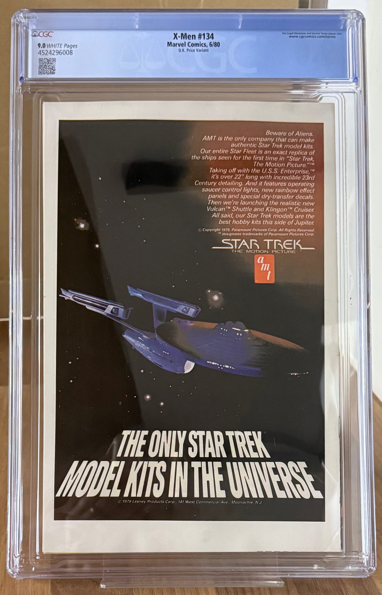 🔑 X-MEN #134 CGC 9.0 [MARVEL] COMIC *DARK PHOENIX SAGA PART 6* 1980