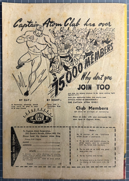 JANE FAMOUS "OOMPH" GIRL #27 (ATLAS) AUSTRALIAN PRE-DECIMAL COMIC 1956