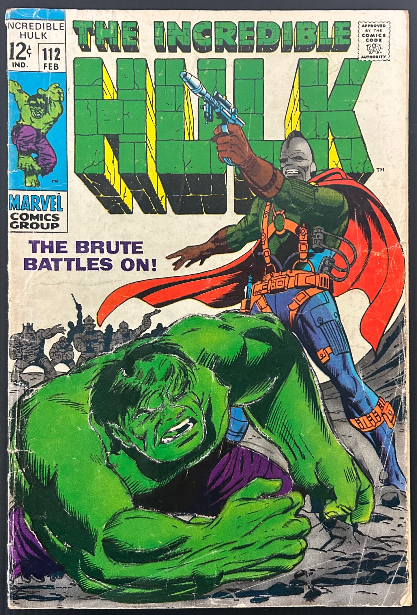 THE INCREDIBLE HULK #112 [MARVEL COMICS] DIRECT 1969 GD/VG