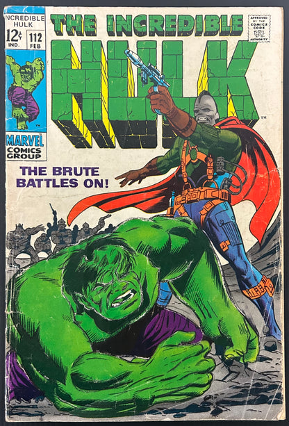THE INCREDIBLE HULK #112 [MARVEL COMICS] DIRECT 1969 GD/VG