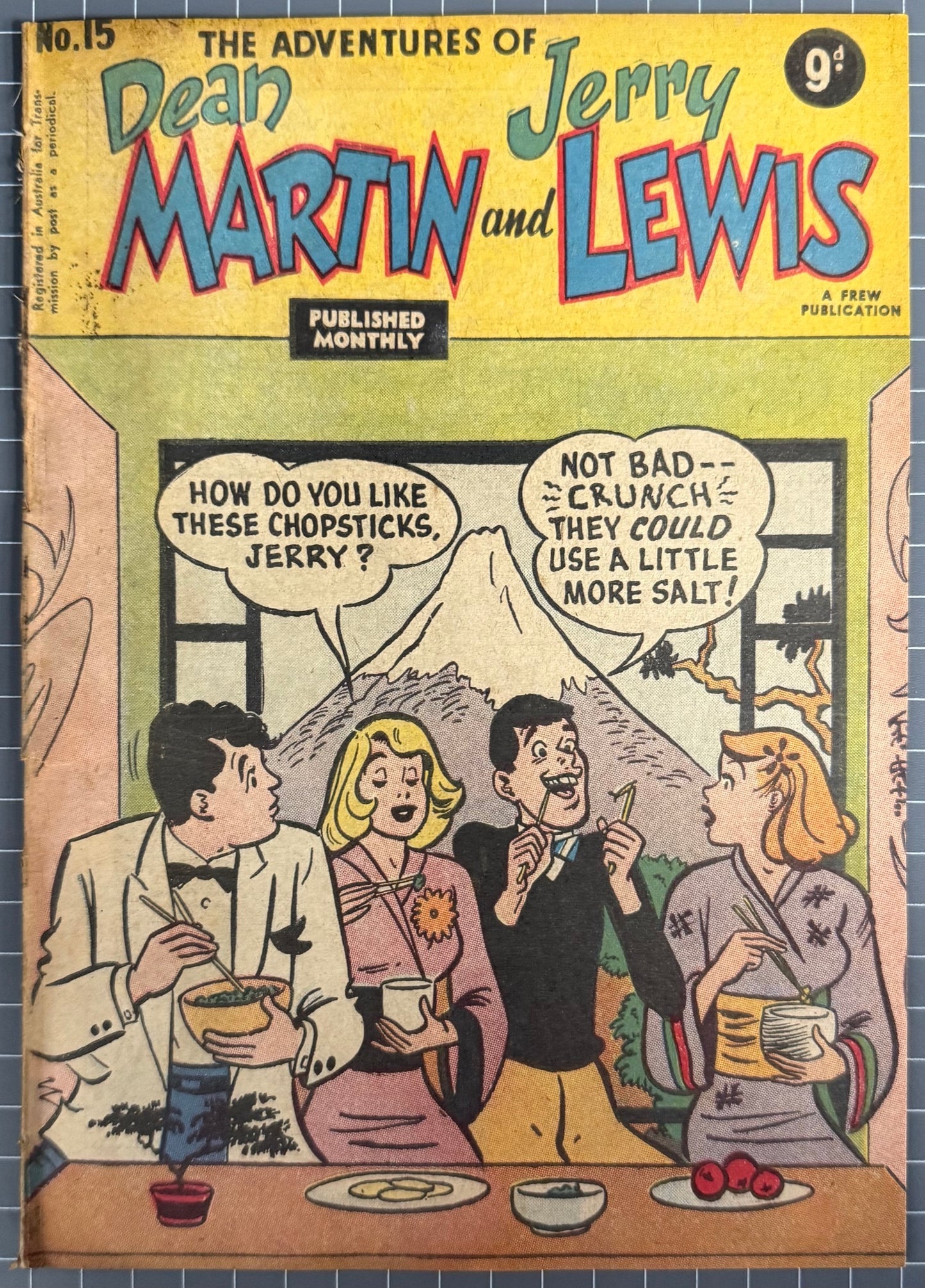ADVENTURES OF DEAN MARTIN AND JERRY LEWIS #15 [FREW] AUSTRALIAN COMIC 1957
