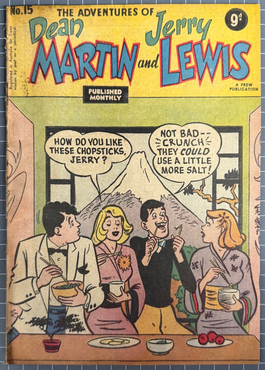 ADVENTURES OF DEAN MARTIN AND JERRY LEWIS #15 [FREW] AUSTRALIAN COMIC 1957