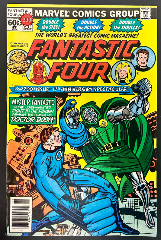 🔑 FANTASTIC FOUR #200 [MARVEL COMICS] NEWSSTAND *MILESTONE ISSUE* 1978 FN/VF