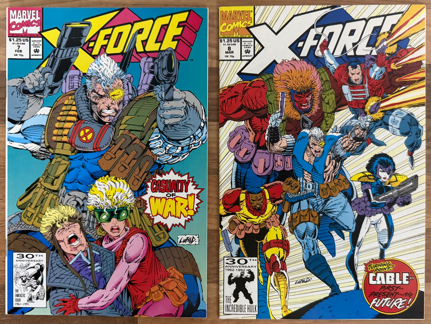 🔑 X-FORCE COMPLETE #1-12 [MARVEL] LOT 12 COMICS *DEADPOOL* 1991-1992 NM