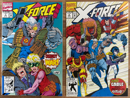 🔑 X-FORCE COMPLETE #1-12 [MARVEL] LOT 12 COMICS *DEADPOOL* 1991-1992 NM