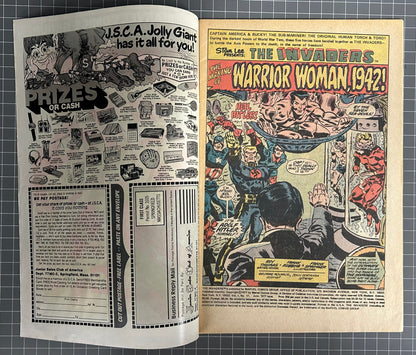 THE INVADERS #17 [MARVEL COMICS] NEWSSTAND 1977 FN-