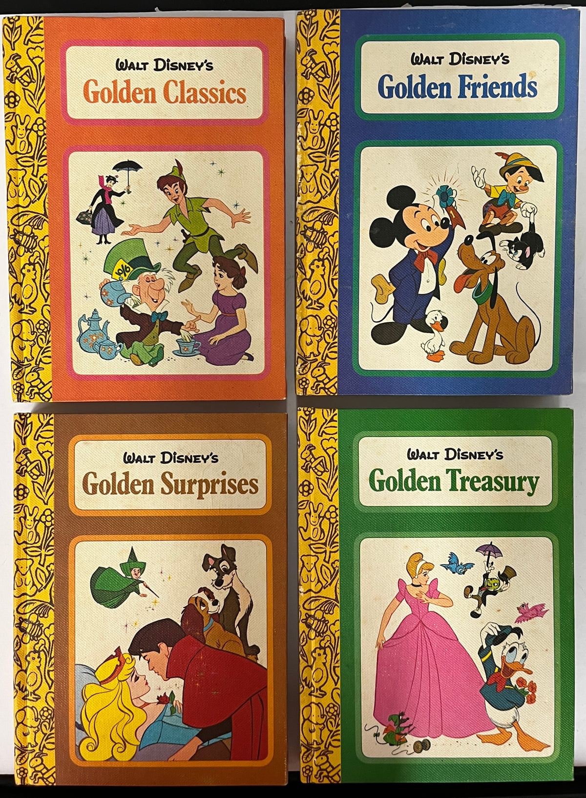 Little Golden Book Tales from Walt Disney Box Set of 4 Hardcovers, 1974