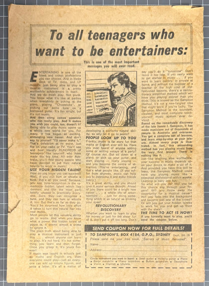 THE SHADOW #110 [TRICHO] AUSTRALIAN PRE-DECIMAL COMIC 1963