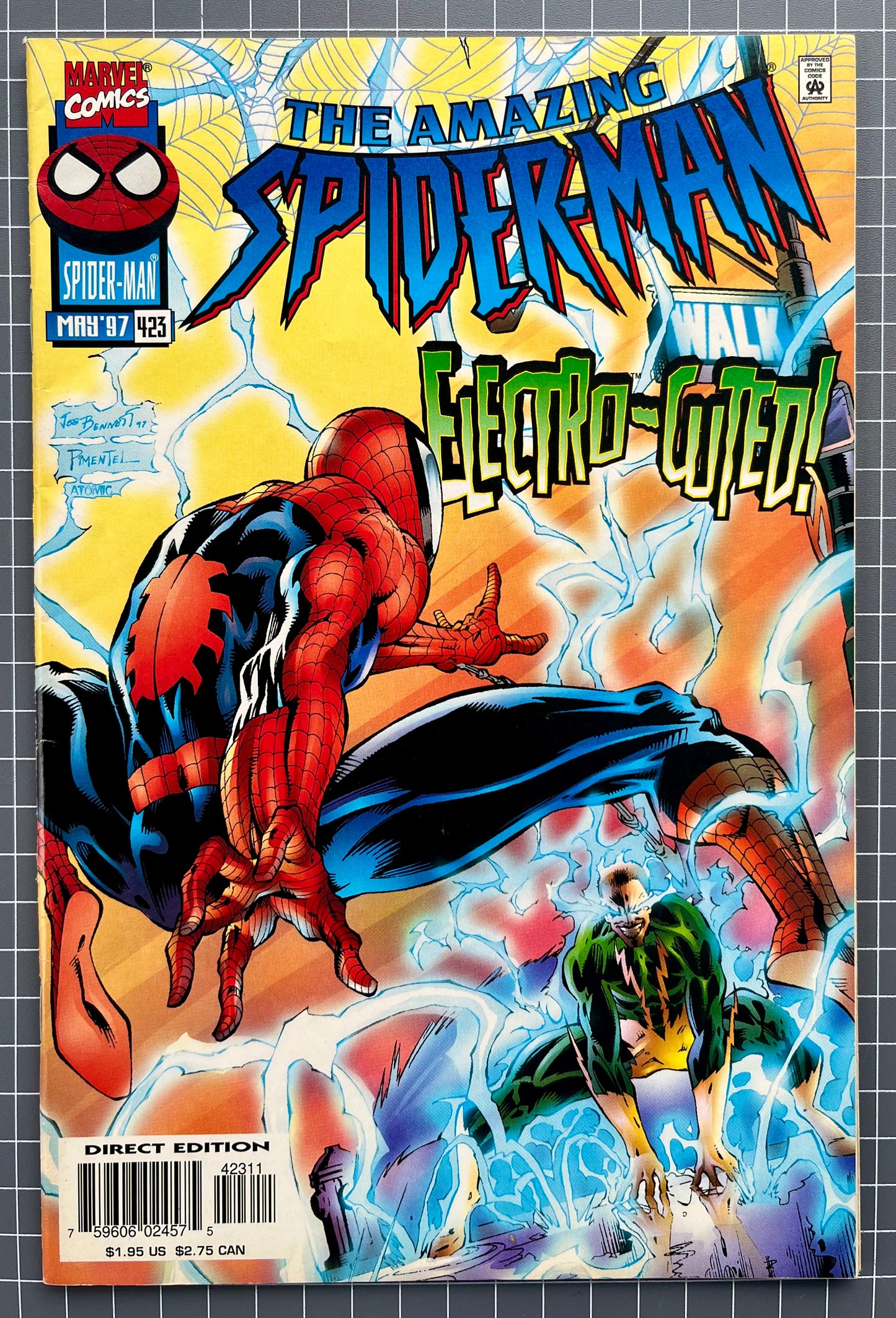 THE AMAZING SPIDER-MAN #423 [MARVEL COMICS] DIRECT 1997 FN/VF