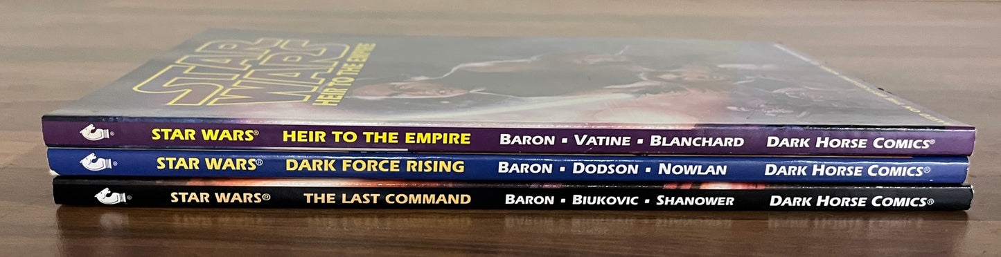 Star Wars Thrawn Trilogy TPB Heir, Dark Force, Last Command, 1st Dark Horse