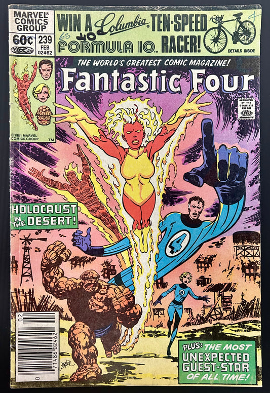 🔑 FANTASTIC FOUR #239 [MARVEL COMICS] *AUNT PETUNIA DEBUT* 1982 GD/VG