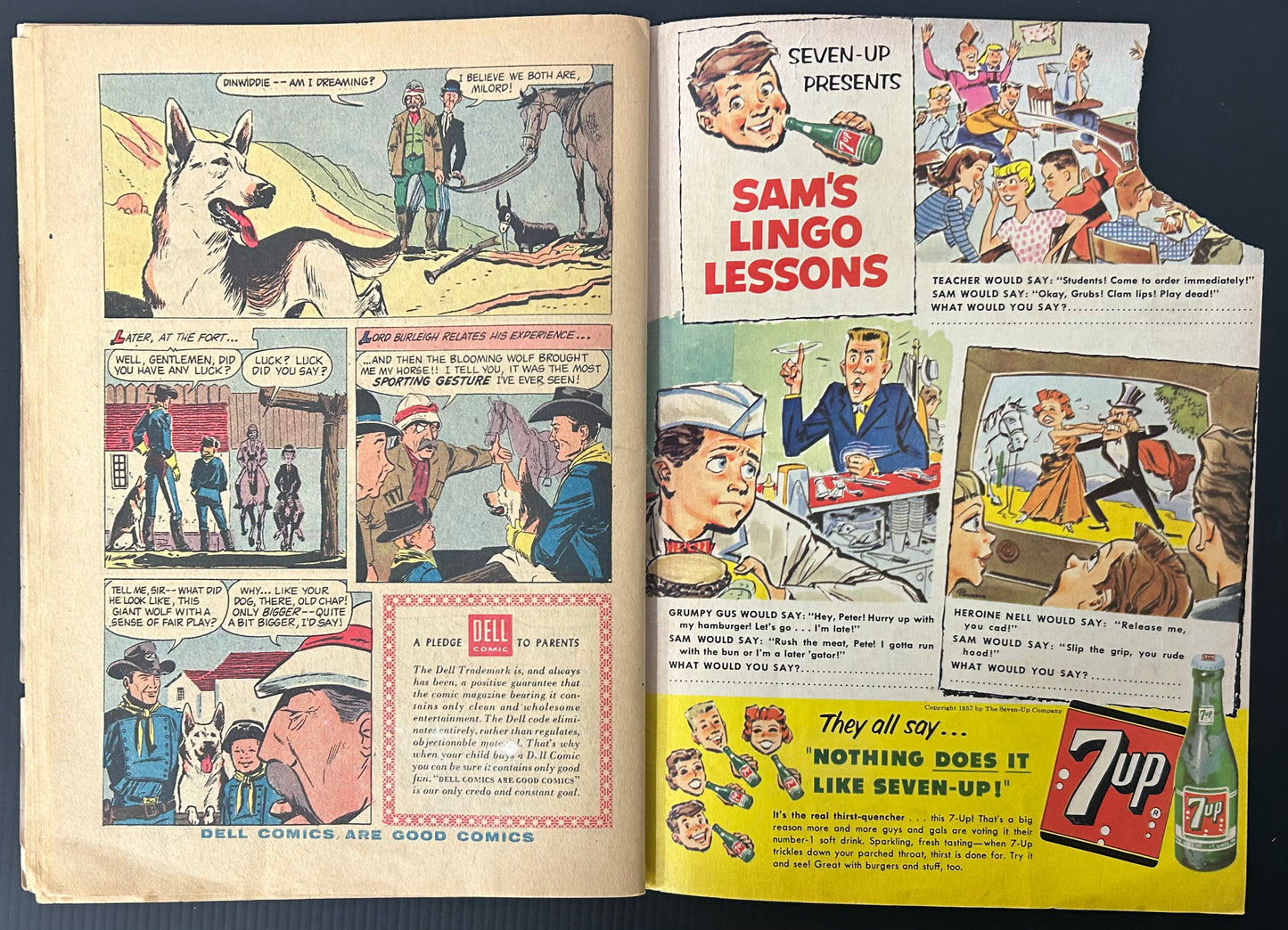 RIN TIN TIN #19 [DELL COMICS] DIRECT 1957 GD+