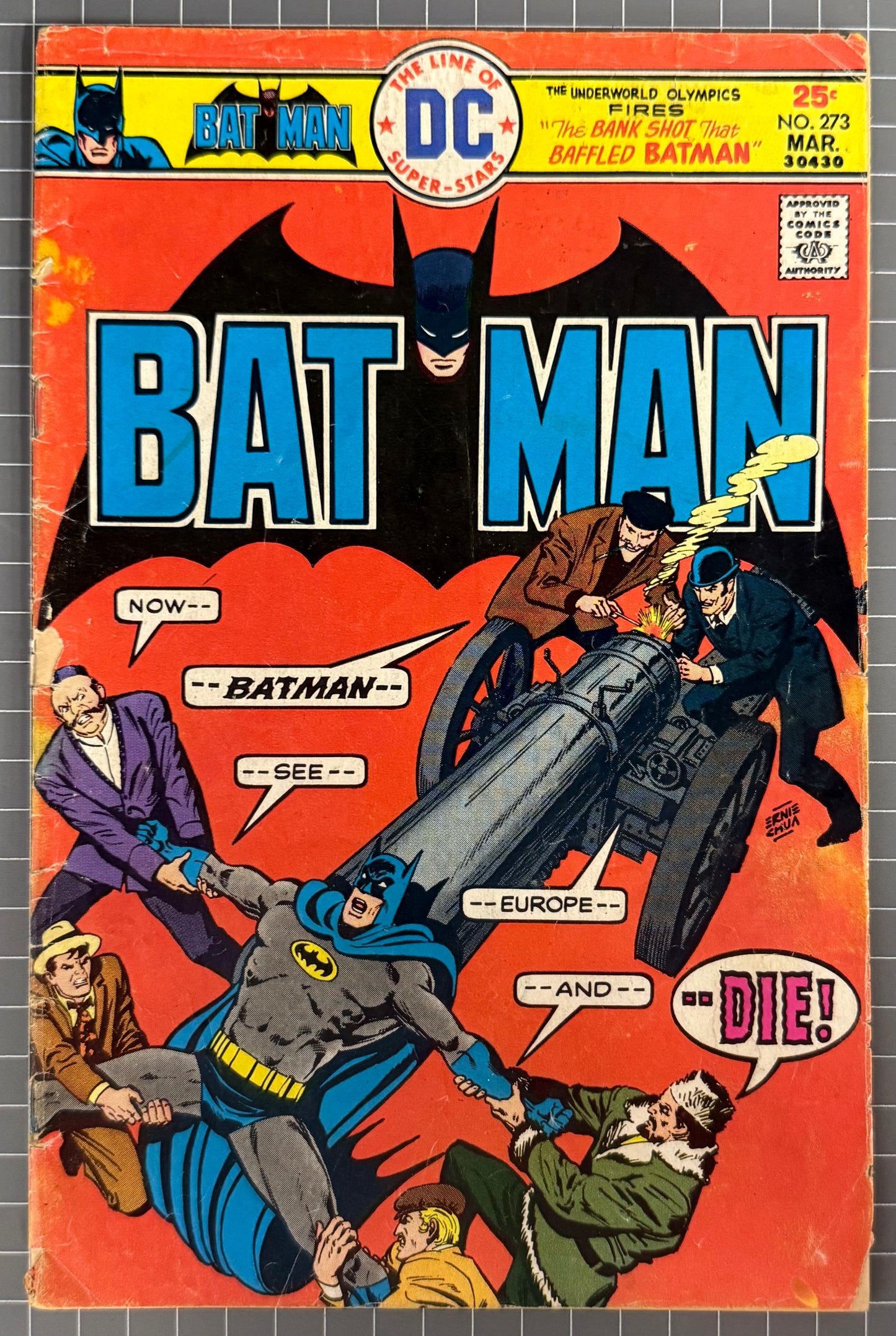 BATMAN #273 [DC COMICS] *UNDERWORLD OLYMPICS '76* 1976 GD+