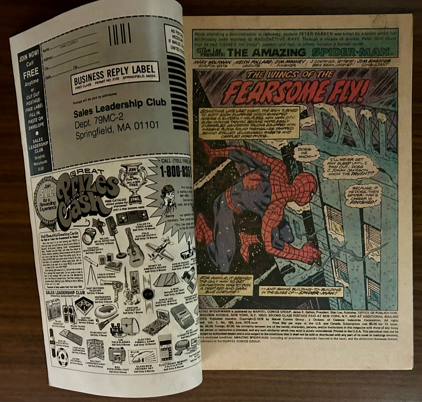 🔑 THE AMAZING SPIDER-MAN #193 [MARVEL COMICS] *SPIDER-MAN & MJ BREAK UP* 1979 FN/VF