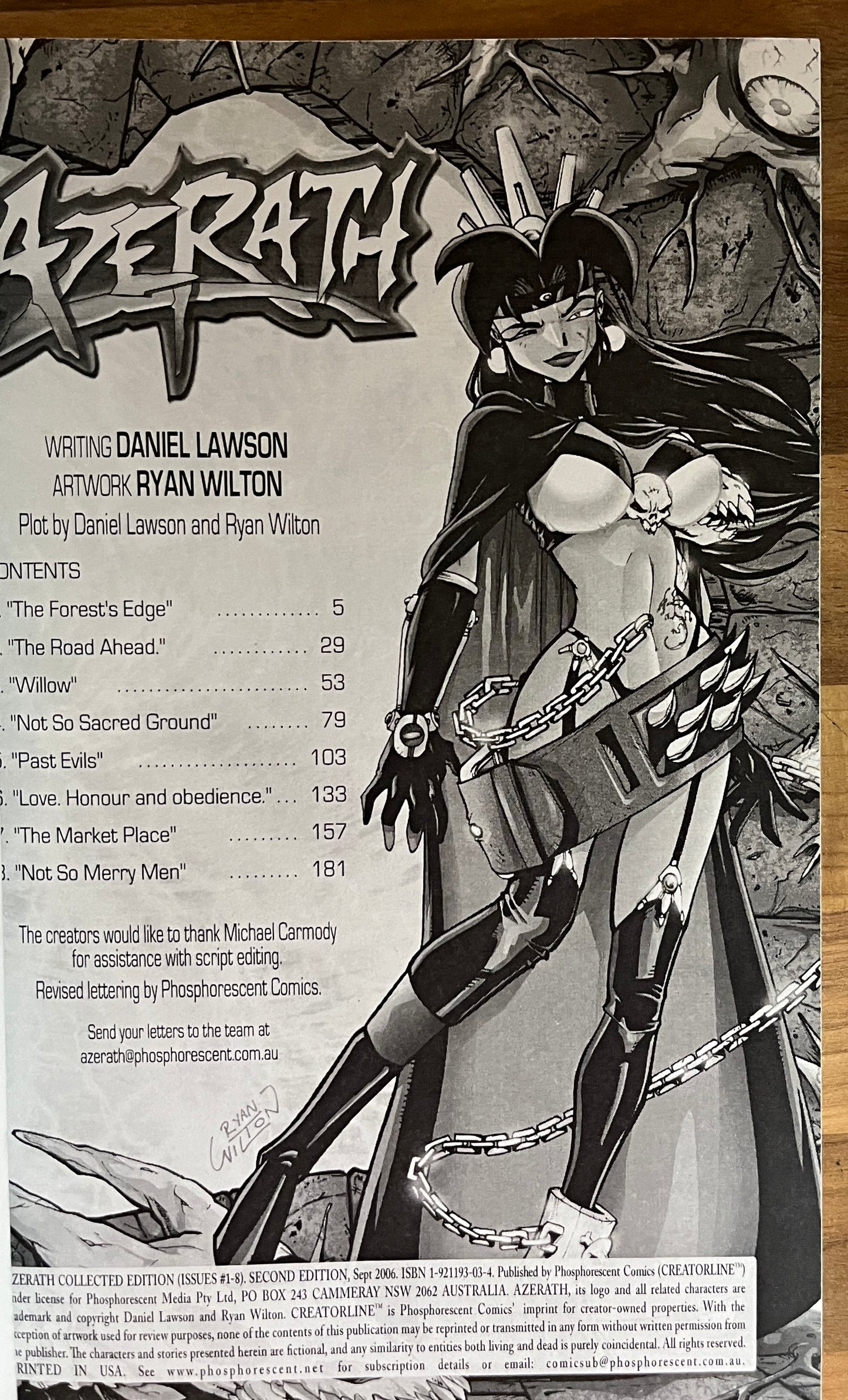 Azerath Collected Edition Book 1 by Daniel Lawson, Ryan Wilton *RARE*