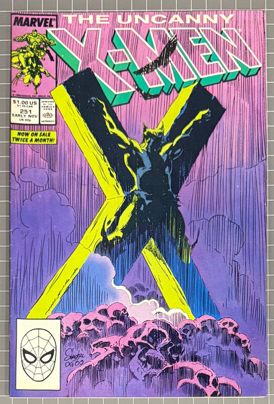 🔑 UNCANNY X-MEN #251 [MARVEL COMICS] DIRECT 1989 FN/VF
