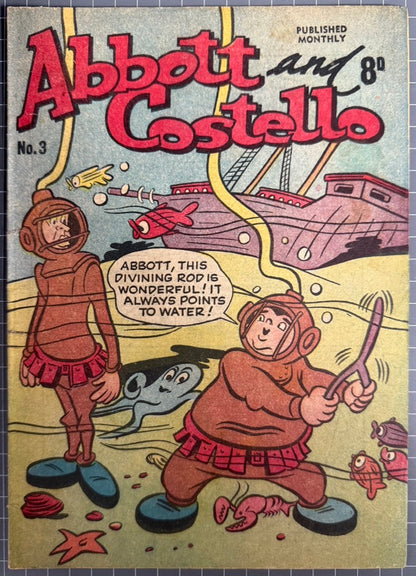 ABBOTT AND COSTELLO #3 (M. RUBIN) AUSTRALIAN PRE-DECIMAL COMIC 1955