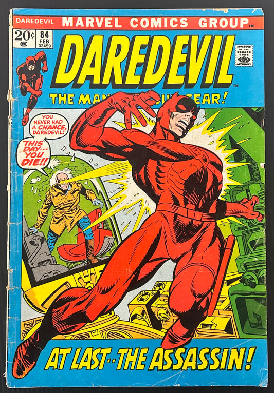 DAREDEVIL #84 [MARVEL COMICS] DIRECT 1972 GD/VG