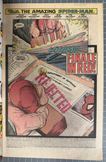 🔑 THE AMAZING SPIDER-MAN #325 [MARVEL COMICS] *TODD MCFARLANE COVER* 1989 VG+