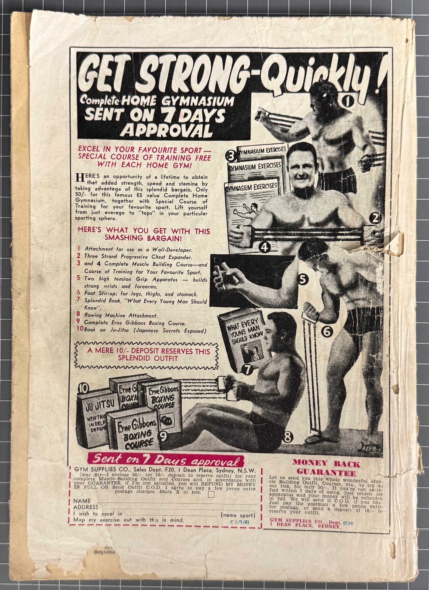 COLOSSAL COMIC #18 [COLOUR COMICS] AUSTRALIAN PRE-DECIMAL 1961