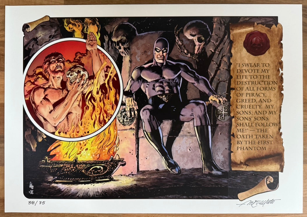 THE PHANTOM SUNDAYS ARCHIVE SPECIAL SDCC + SAL VELLUTO SIGNED & NUMBERED PLATE