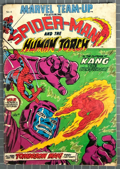 MARVEL TEAM-UP #4 [YAFFA PUBLISHING] AUSTRALIAN MARVEL DIGEST COMIC 1980