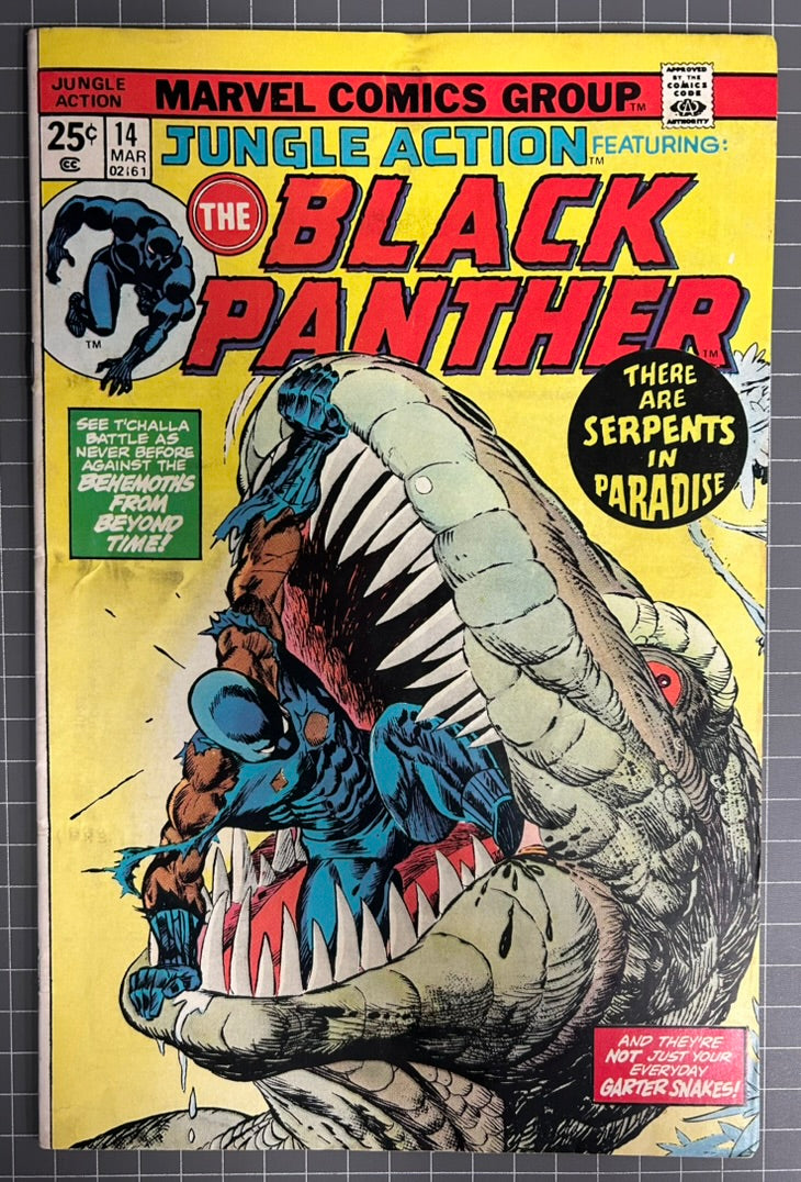 JUNGLE ACTION #14 [MARVEL COMICS] DIRECT 1975 FN+