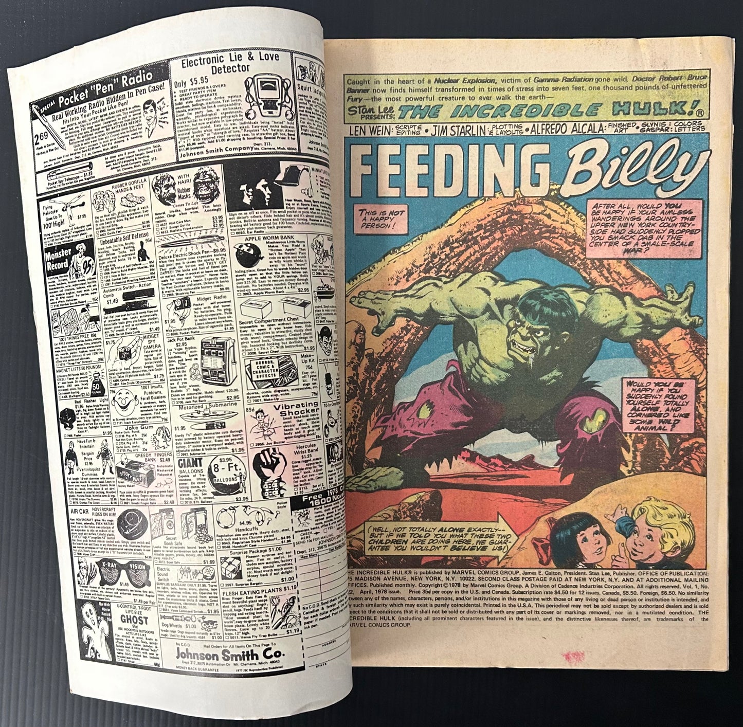 THE INCREDIBLE HULK #222 [MARVEL COMICS] NEWSSTAND 1978 FN+