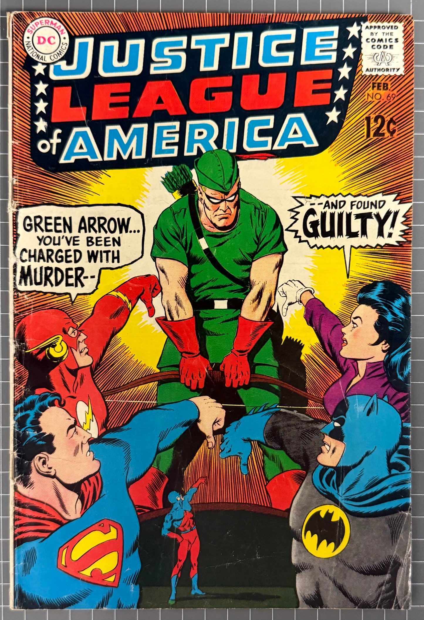 JUSTICE LEAGUE OF AMERICA #69 [DC COMICS] 1969 VG/FN