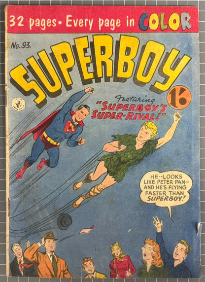 SUPERBOY #93 [COLOUR COMICS] AUSTRALIAN PRE-DECIMAL *SCARCE* 1956