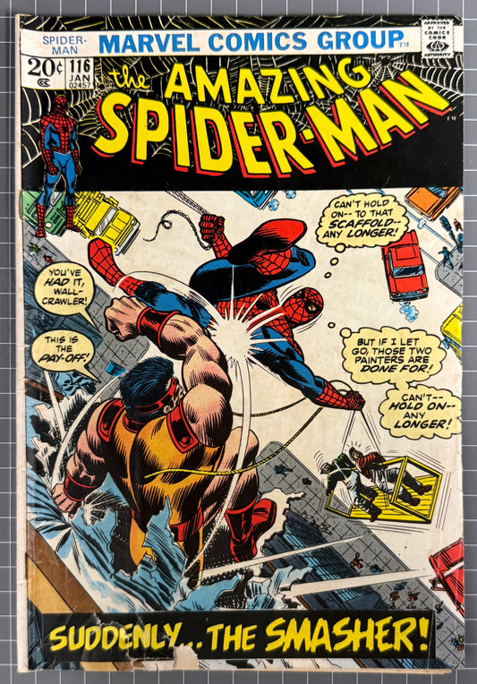 THE AMAZING SPIDER-MAN #116 [MARVEL COMICS] DIRECT 1973 GD+