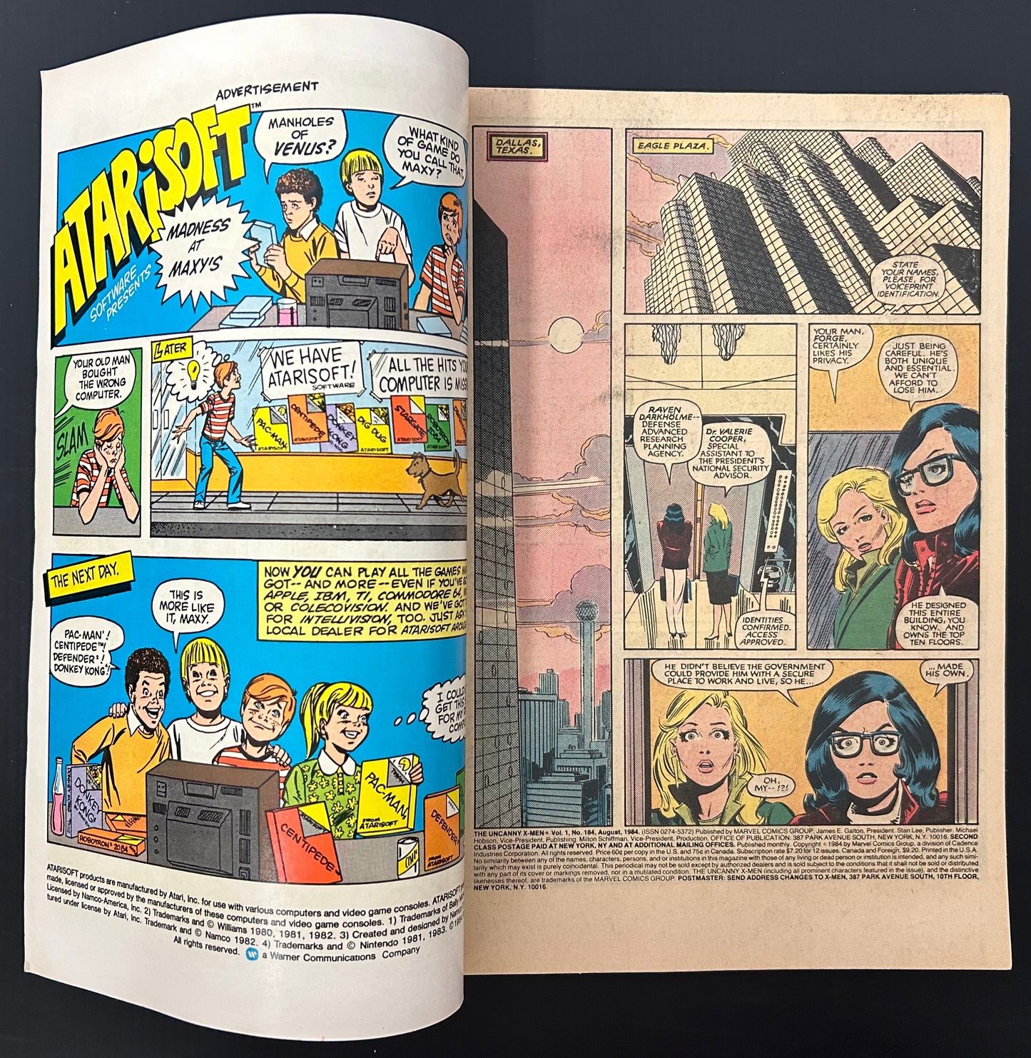 🔑 THE UNCANNY X-MEN #184 [MARVEL COMICS] 1984 *1ST APP. FORGE* FN/VF