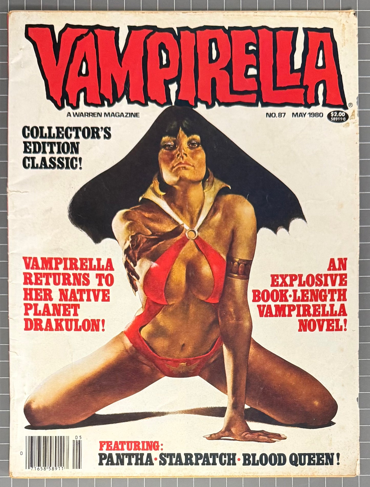 VAMPIRELLA #87 [WARREN] HORROR MAGAZINE 1980 VG+