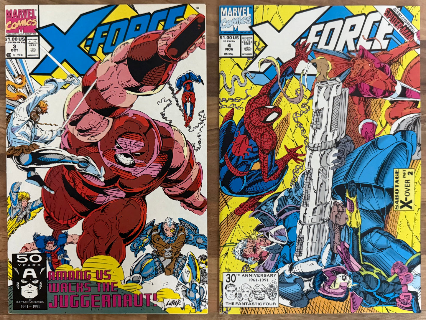 🔑 X-FORCE COMPLETE #1-12 [MARVEL] LOT 12 COMICS *DEADPOOL* 1991-1992 NM
