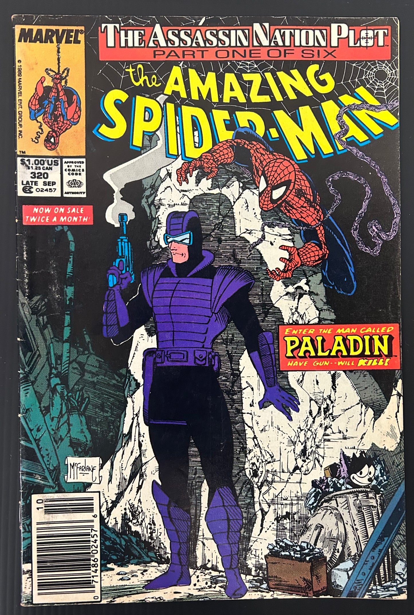 THE AMAZING SPIDER-MAN #320 [MARVEL COMICS] DIRECT 1989