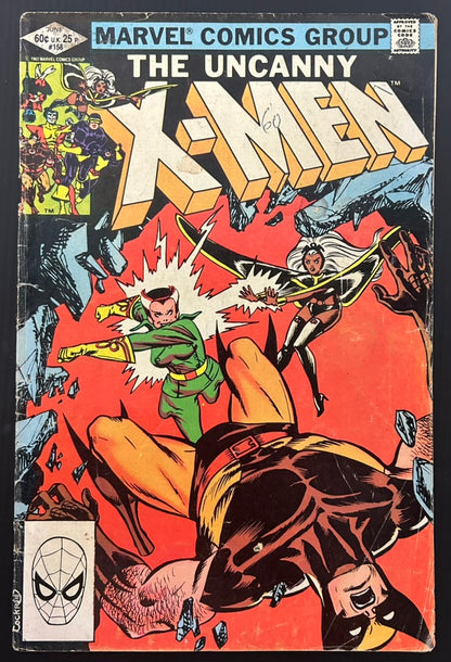🔑 THE UNCANNY X-MEN #158 [MARVEL COMICS] DIRECT *2ND APP< ROGUE* 1982 GD/VG