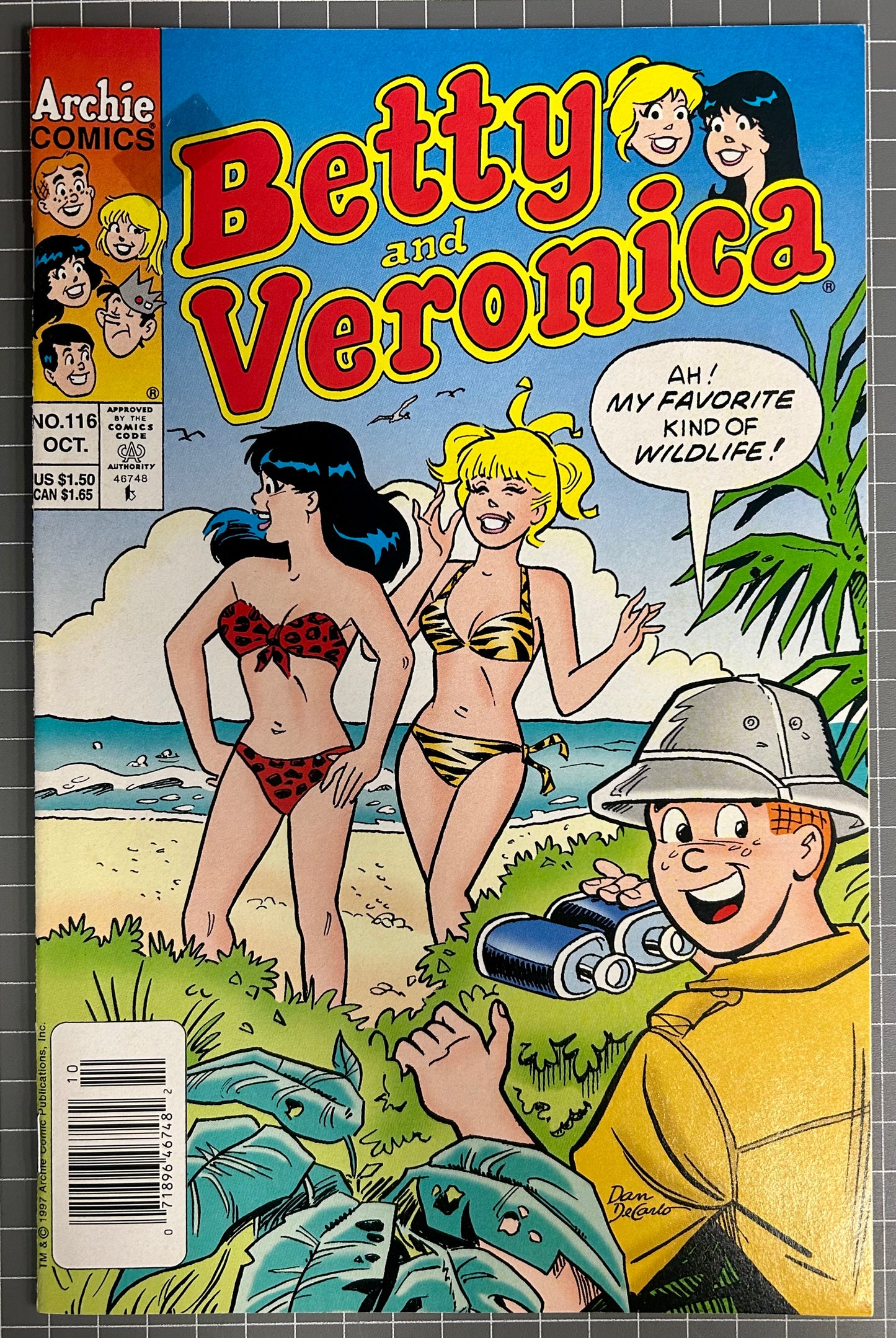 🔑 BETTY AND VERONICA #116 [ARCHIE COMICS] NEWSSTAND *COVER ART DAN DECARLO* 1997 NM-