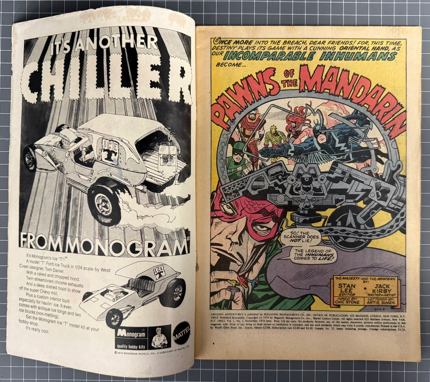 AMAZING ADVENTURES #3 [MARVEL COMICS] *INHUMANS & BLACK WIDOW* 1970 GD/VG