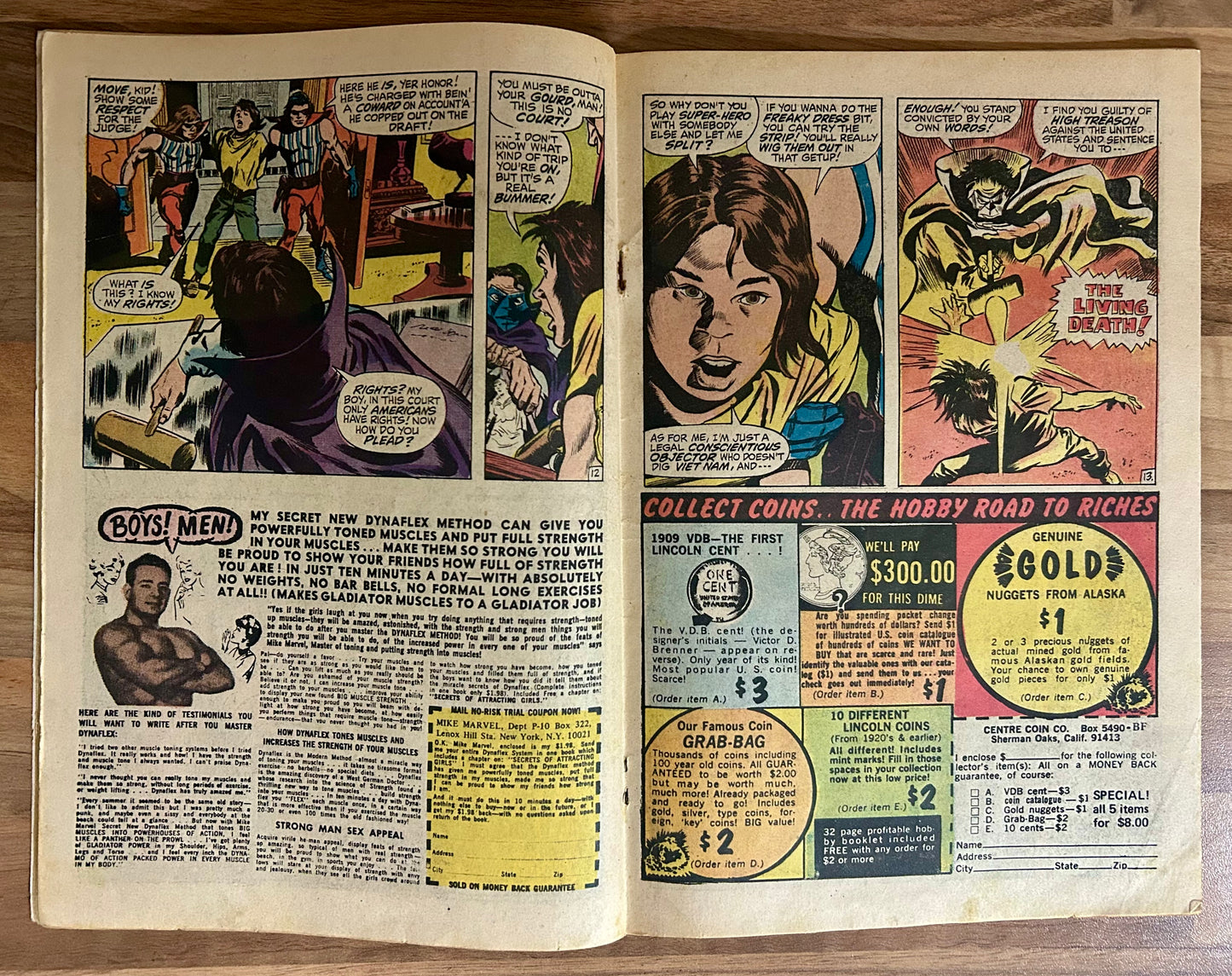 DAREDEVIL #70 [MARVEL COMICS] DIRECT 1970 GD+
