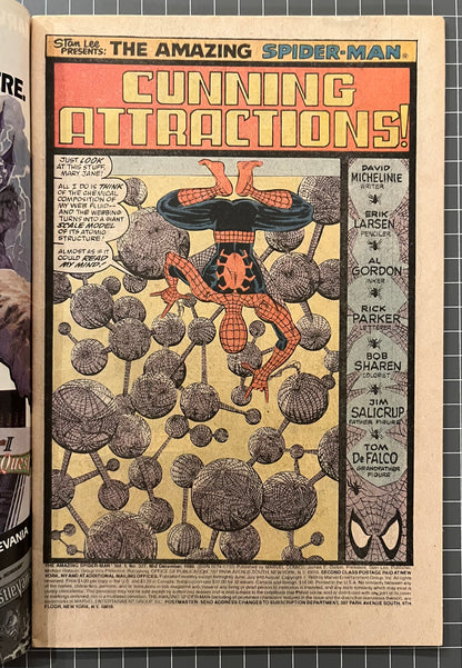 THE AMAZING SPIDER-MAN #327 [MARVEL COMICS] NEWSSTAND 1989 VG+