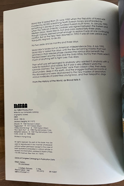 Vic and Blood: The Chronicles of a Boy and His Dog - Harlan Ellison, Richard Corben 1989